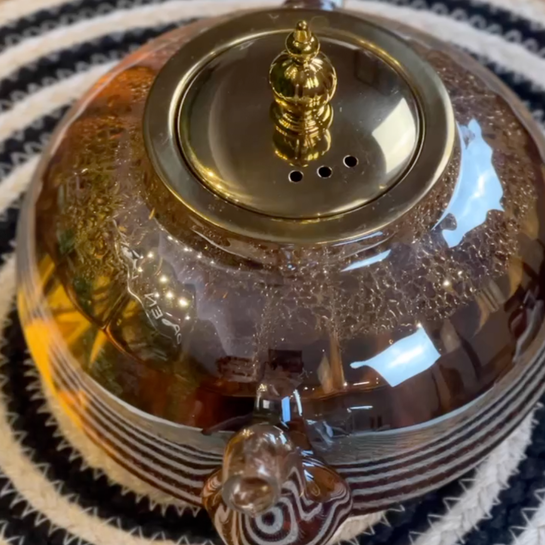 Tetera Dorada Resistente al Fuego