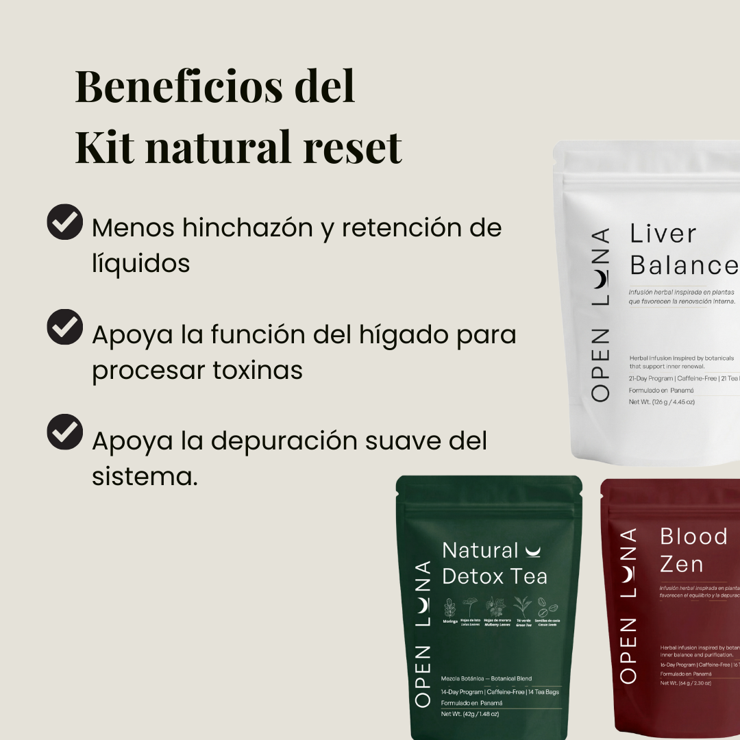 Kit reset natural + botella infusora 250ml