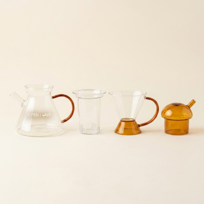 🫖KIT TETERA DORADA 500 ml + TAZA PEQUEÑA 250 ml🫖