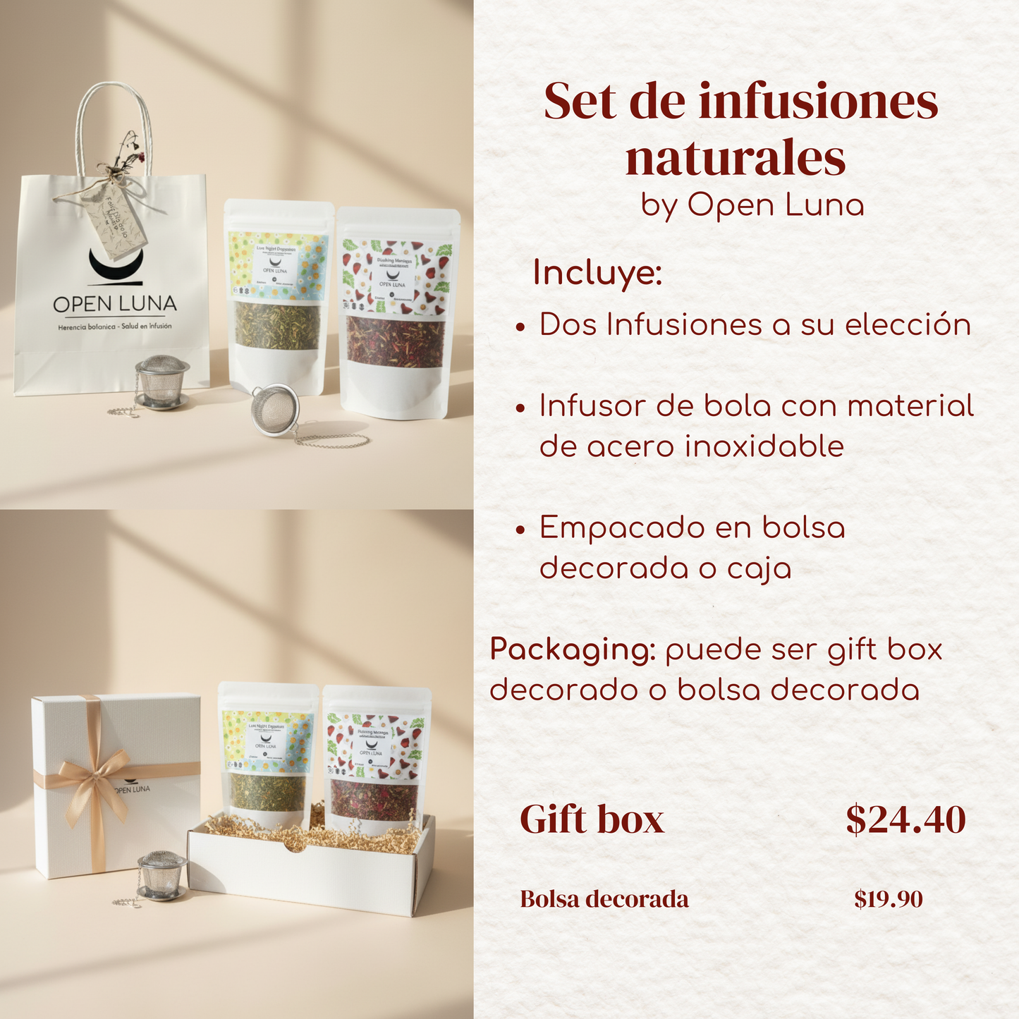 Set de infusiones naturales
