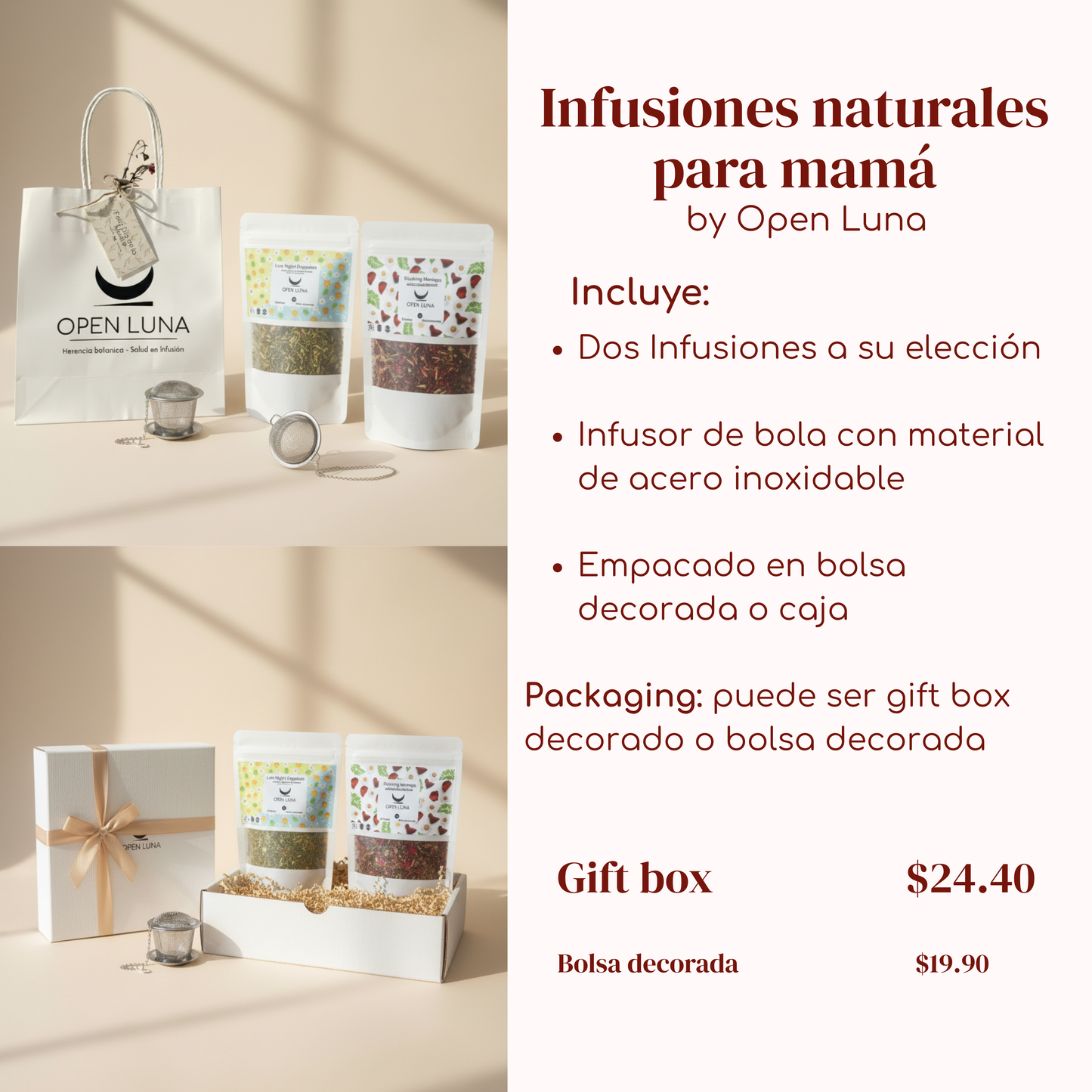 Infusiones naturales para mamá💚