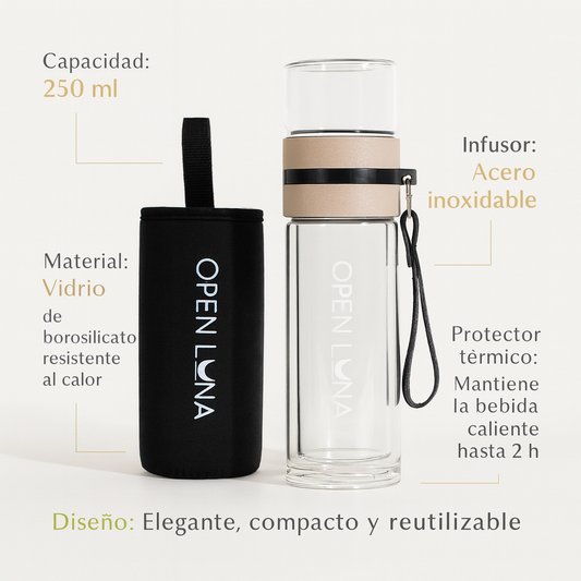 Botella Infusora Open Luna - 250ml Portable