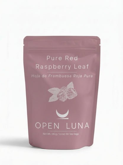 Pure Red Raspberry Leaf- Hoja de Frambuesa Roja Pura - 30 Tea bags