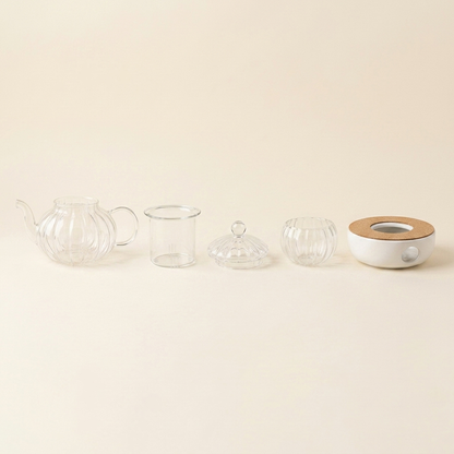 🫖 KIT TETERA DE RAYAS + BASE + TAZA 🫖