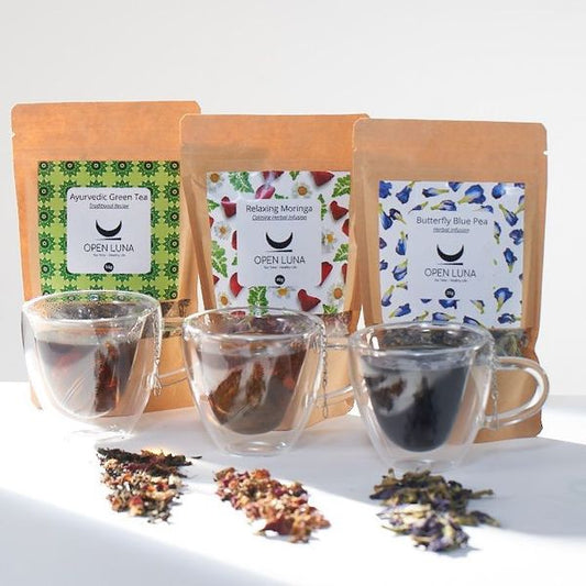 Kit de 3 Tés + 3 Tazas de Corazón